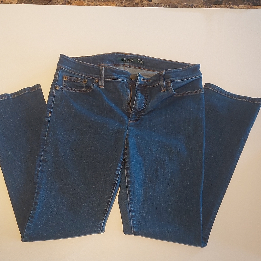 Lauren By Ralph Lauren Women's Denim Straight Leg Jeans